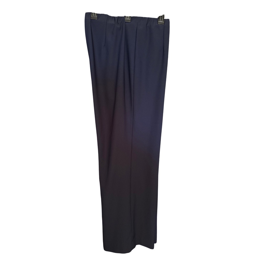 Chico's 3R Size 16R Navy Blue Polyester Spandex Side Zipper Pants Women's - Picture 3 of 6